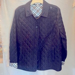 Quilted navy blue jacket